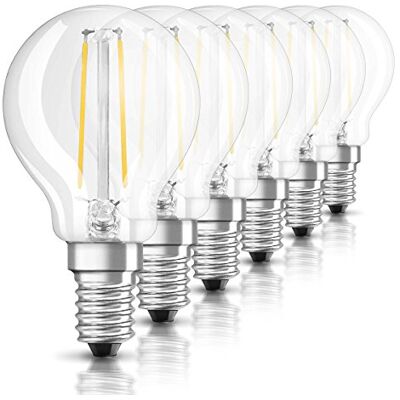 OSRAM Retrofit Cl P 25 Bombilla LED, E14, 2.1 watts, Blanco, OSRAM Retrofit Cl P 25 Bombilla LED, E14, 2.1 watts, Blanco,