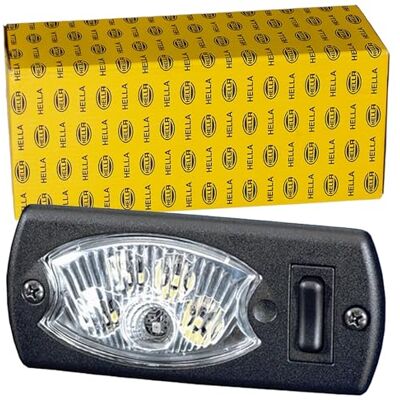 HELLA Luz interior Mini OvalLED VESTA5 LED 24V 1.2W LED Montaje Color de tulipa: transparente habitáculo Cant.: 1 HELLA Luz interior Mini OvalLED VESTA5 LED 24V 1.2W LED Montaje Color de tulipa: transparente habitáculo Cant.: 1