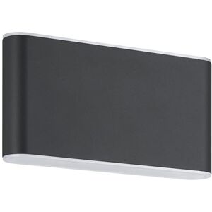Eglo Grutti Lámpara led exterior, lámpara de pared para exteriores con iluminación ascendente y descendente, aluminio en antracita, lámpara de exterior blanca cálida-blanca fría, IP65, 17,5 cm Eglo Grutti Lámpara led exterior, lámpara de pared para exteriores con iluminación ascendente y descendente, aluminio en antracita, lámpara de exterior blanca cálida-blanca fría, IP65, 17,5 cm