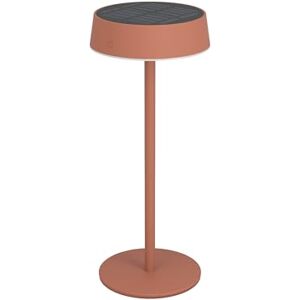 Eglo Lámpara solar de mesa LED para exteriores, batería inalámbrica, regulable, metal en rojo, cálido, blanco neutro frío, IP54 Eglo Lámpara solar de mesa LED para exteriores, batería inalámbrica, regulable, metal en rojo, cálido, blanco neutro frío, IP54