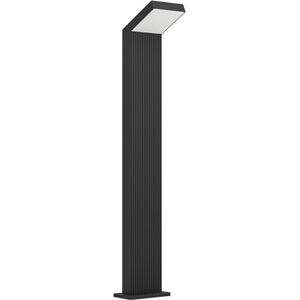 Eglo Lámpara exterior LED Grottazzolina, artefacto de jardín, pie de, luz de camino de aluminio negro, IP65, punto de luz cálida, 80 cm Eglo Lámpara exterior LED Grottazzolina, artefacto de jardín, pie de, luz de camino de aluminio negro, IP65, punto de luz cálida, 80 cm
