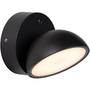 LUCIDE FINN Lámpara de pared Dentro/Fuera LED 1x12W 3000K IP54 Sensor día/noche Negro LUCIDE FINN Lámpara de pared Dentro/Fuera LED 1x12W 3000K IP54 Sensor día/noche Negro