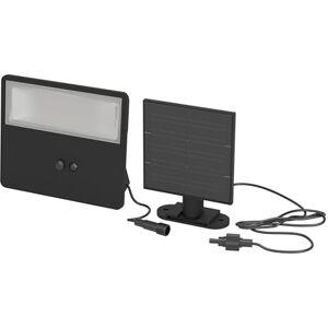 Eglo Panettieri Lámpara solar led para exteriores, lámpara de exterior flexible, lámpara de pared solar para uso exterior con sensor de movimiento, negro, blanco neutral, IP44, 860 lúmenes Eglo Panettieri Lámpara solar led para exteriores, lámpara de exterior flexible, lámpara de pared solar para uso exterior con sensor de movimiento, negro, blanco neutral, IP44, 860 lúmenes