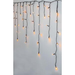 Eglo Cadena de luces exterior dorada blanco cálido, iluminación navideña para jardín, cortina de luz de plástico negra y transparente IP44, 2390 cm Eglo Cadena de luces exterior dorada blanco cálido, iluminación navideña para jardín, cortina de luz de plástico negra y transparente IP44, 2390 cm