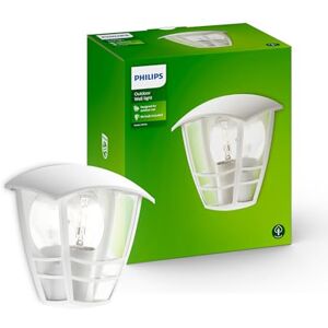 Philips MyGarden Creek Aplique de exterior, empotrado, casquillo gordo E27, bombilla no incluida, 19.5 cm, blanco Philips MyGarden Creek Aplique de exterior, empotrado, casquillo gordo E27, bombilla no incluida, 19.5 cm, blanco