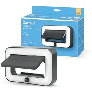 Garza Aplique de Exterior Solar LED 500lm, 4000K, con Sensor de Movimiento – 3 Modos, IP54, 20h Autonomía, Iluminación Exterior para Jardín y Patio. Instalación en pared. Garza Aplique de Exterior Solar LED 500lm, 4000K, con Sensor de Movimiento – 3 Modos, IP54, 20h Autonomía, Iluminación Exterior para Jardín y Patio. Instalación en pared.