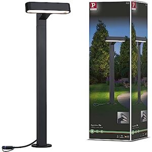 Paulmann Luminaria exterior LED Plug & Shine Baliza Ito Horizontal IP65 1x6W, regulable, antracita, metal, plástico, 3000K Paulmann Luminaria exterior LED Plug & Shine Baliza Ito Horizontal IP65 1x6W, regulable, antracita, metal, plástico, 3000K
