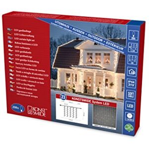 Konstsmide 4825 – 807 – Cortina de Hightech System AmpliaciónGuirnalda Luz LEDpara exterior (IP44)208 diodos de color ámbarNegro Soft Cable Konstsmide 4825 – 807 – Cortina de Hightech System AmpliaciónGuirnalda Luz LEDpara exterior (IP44)208 diodos de color ámbarNegro Soft Cable