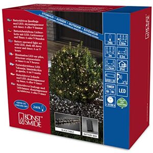 Konstsmide Cluster Guirnalda led para arbustos (sensor de luz, temporizador de 6 y 9 h, para exteriores IP44, 240 diodos de luz blanca cálida, cable negro, requiere 4 pilas D de 1,5 V, no incluidas) Konstsmide Cluster Guirnalda led para arbustos (sensor de luz, temporizador de 6 y 9 h, para exteriores IP44, 240 diodos de luz blanca cálida, cable negro, requiere 4 pilas D de 1,5 V, no incluidas)