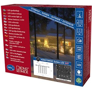 Konstsmide 4614 – 107 – Cortina de Hightech System Ampliación/luz LED/para exterior (IP44)/VDE/100 diodos de blanco cálido/Negro Soft Cable Konstsmide 4614 – 107 – Cortina de Hightech System Ampliación/luz LED/para exterior (IP44)/VDE/100 diodos de blanco cálido/Negro Soft Cable