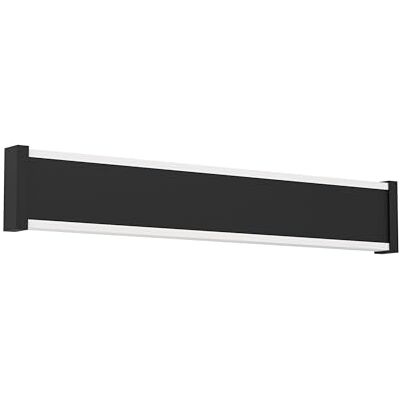 Eglo Neviano Lámpara de pared para exterior, iluminación exterior para pared de casa, aplique rectangular de pared de metal y plástico en negro, lámpara de exterior blanco cálido, IP65, 38 cm Eglo Neviano Lámpara de pared para exterior, iluminación exterior para pared de casa, aplique rectangular de pared de metal y plástico en negro, lámpara de exterior blanco cálido, IP65, 38 cm