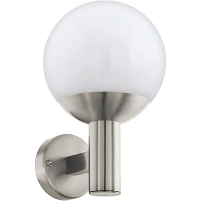 Eglo NISIA, C lámpara de pared, 9 W, acero inoxidable Eglo NISIA, C lámpara de pared, 9 W, acero inoxidable