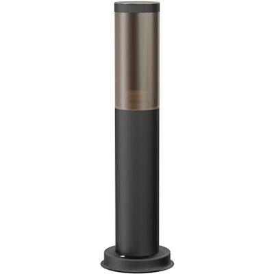 ledscom.de Luz de camino/luz de bolardo/luz de jardín PORU para exteriores, aspecto ahumado, IP44, 39 cm, negro, 1x E27 máx. 40W ledscom.de Luz de camino/luz de bolardo/luz de jardín PORU para exteriores, aspecto ahumado, IP44, 39 cm, negro, 1x E27 máx. 40W