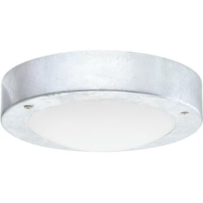Eglo LED Lámpara de techo Vento 1, lámpara exterior, lámpara de acero galvanizado, luminaria exterior de vidrio esmerilado, luz cálida, IP44 Eglo LED Lámpara de techo Vento 1, lámpara exterior, lámpara de acero galvanizado, luminaria exterior de vidrio esmerilado, luz cálida, IP44