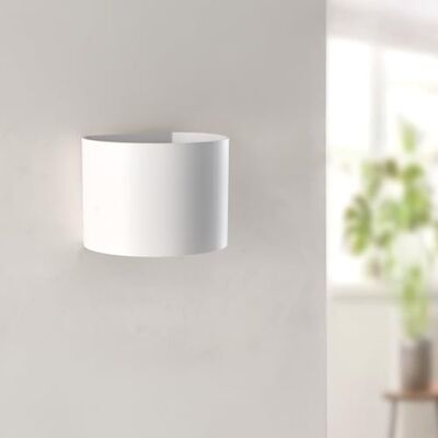M Ledme Aplique de Pared Led White Round 12W, IP54, temperatura luz regulable CCT, luz exterior impermeable blanco, ideal para jardín, patio, fachada M Ledme Aplique de Pared Led White Round 12W, IP54, temperatura luz regulable CCT, luz exterior impermeable blanco, ideal para jardín, patio, fachada