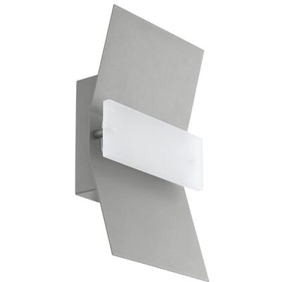 Eglo BINASCO Lámpara de pared (acero galvanizado, 4,8 W), color plateado Eglo BINASCO Lámpara de pared (acero galvanizado, 4,8 W), color plateado