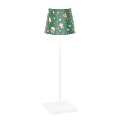 Zafferano , Lámpara Poldina Pro con Cover, Lámpara de Mesa Recargable e Inalámbrica con Control Táctil, Lámpara de Exterior, Atenuador, 2200-3000 K, Altura 38 cm, Color Blanco Dulces de Navidad Zafferano , Lámpara Poldina Pro con Cover, Lámpara de Mesa Recargable e Inalámbrica con Control Táctil, Lámpara de Exterior, Atenuador, 2200-3000 K, Altura 38 cm, Color Blanco Dulces de Navidad