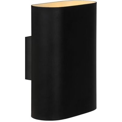 LUCIDE OVALIS Lámpara de pared 2xE14 Negro LUCIDE OVALIS Lámpara de pared 2xE14 Negro