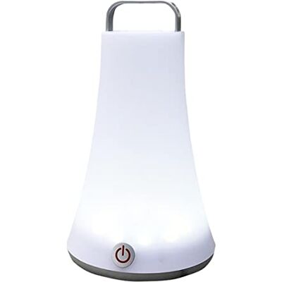 Lumisky BAT-OE5 Lámpara portátil (14 x 14 x 23 cm), diseño con forma de farol, color blanco Lumisky BAT-OE5 Lámpara portátil (14 x 14 x 23 cm), diseño con forma de farol, color blanco