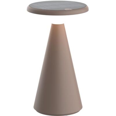 BOLD Lámpara de Mesa Solar LED para Interior y Exterior, Regulable con Control Táctil, hasta 6 Horas de Uso, IP44, Carga Solar y USB, Incluye Cable USB-A a USB-C de 1 m, Color Topo BOLD Lámpara de Mesa Solar LED para Interior y Exterior, Regulable con Control Táctil, hasta 6 Horas de Uso, IP44, Carga Solar y USB, Incluye Cable USB-A a USB-C de 1 m, Color Topo