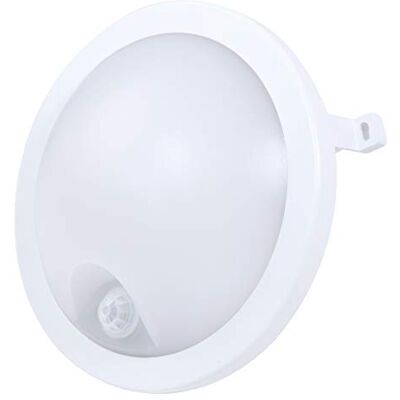 Gefom Hublot redondo LED integrado con detector de movimiento, 12 W, 840 lúmenes, D210 x 82 mm Gefom Hublot redondo LED integrado con detector de movimiento, 12 W, 840 lúmenes, D210 x 82 mm