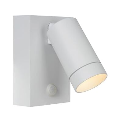 LUCIDE TAYLOR Foco de pared/Lámpara de pared Dentro/Fuera 1xGU10 IP54 Sensor movimiento Blanco LUCIDE TAYLOR Foco de pared/Lámpara de pared Dentro/Fuera 1xGU10 IP54 Sensor movimiento Blanco