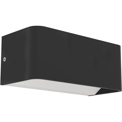 Eglo Sania-z Smart Home Lámpara de pared LED, para exterior, serie connect.z, aplicación y control por voz Alexa, plástico de color negro, IP55, luz blanca cálida y fría y colores RGB Eglo Sania-z Smart Home Lámpara de pared LED, para exterior, serie connect.z, aplicación y control por voz Alexa, plástico de color negro, IP55, luz blanca cálida y fría y colores RGB