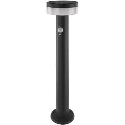 EMOS Lámpara de pie LED solar TERION con sensor de movimiento para el hogar y el jardín Luz solar impermeable con sensor, brillo 200 lm, blanco cálido, carcasa de acero inoxidable para montaje en EMOS Lámpara de pie LED solar TERION con sensor de movimiento para el hogar y el jardín Luz solar impermeable con sensor, brillo 200 lm, blanco cálido, carcasa de acero inoxidable para montaje en