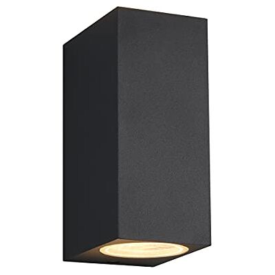 TRIO Leuchten Lámpara de pared exterior Roya , aluminio fundido a presión, antracita, no incluye 2 bombillas GU10 TRIO Leuchten Lámpara de pared exterior Roya , aluminio fundido a presión, antracita, no incluye 2 bombillas GU10