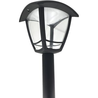 Luceco Poste Farol LED 220V 1M Coach Lantern Negro 8W 640LM 4000K IP44 Luceco Poste Farol LED 220V 1M Coach Lantern Negro 8W 640LM 4000K IP44
