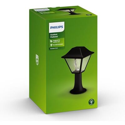 Philips myGarden Alpenglow Poste de luz, iluminación exterior, bombilla no incluida, casquillo E27, aluminio, color negro Philips myGarden Alpenglow Poste de luz, iluminación exterior, bombilla no incluida, casquillo E27, aluminio, color negro