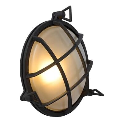 LUCIDE DUDLEY Lámpara de pared Fuera 1xE27 IP65 Negro LUCIDE DUDLEY Lámpara de pared Fuera 1xE27 IP65 Negro