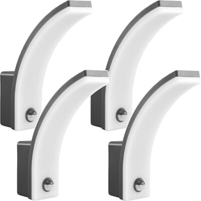 Maclean Aplique LED con Sensor de Movimiento y Crepuscular, Iluminación de Pared para Interior y Exterior, Lámpara 20W, IP65 Resistente al Agua, 2000lm, Blanco Neutro 4000K (Gris x4) Maclean Aplique LED con Sensor de Movimiento y Crepuscular, Iluminación de Pared para Interior y Exterior, Lámpara 20W, IP65 Resistente al Agua, 2000lm, Blanco Neutro 4000K (Gris x4)