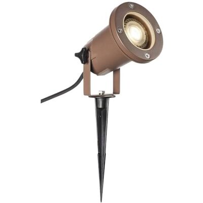 SLV luminaria de estaca BIG NAUTILUS QPAR51/lámpara de exterior para iluminar el jardín, la terraza, las plantas, los caminos, el estanque, luminaria LED de exterior/GU10 IP65 11.W óxido () SLV luminaria de estaca BIG NAUTILUS QPAR51/lámpara de exterior para iluminar el jardín, la terraza, las plantas, los caminos, el estanque, luminaria LED de exterior/GU10 IP65 11.W óxido ()