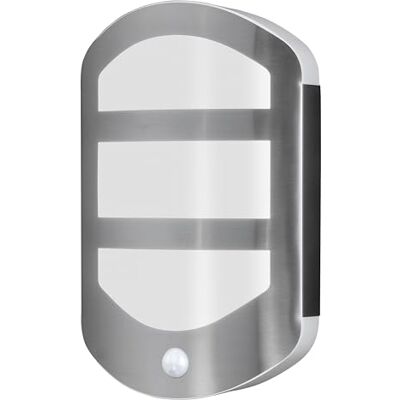 OSRAM ENDURA Style Plate Wall luz de pared con sensor y luz indirecta, LED exterior funcional, protección IP44, para entrada y fachadas OSRAM ENDURA Style Plate Wall luz de pared con sensor y luz indirecta, LED exterior funcional, protección IP44, para entrada y fachadas
