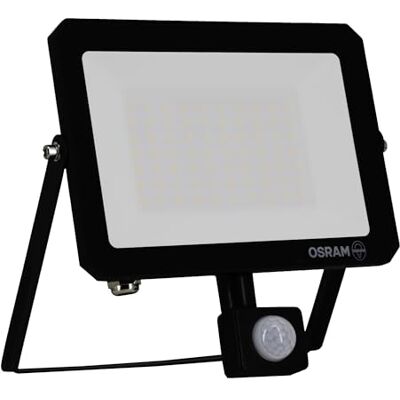 OSRAM Foco LED LUX moderno de 50 W, 4500 lm, 4000 K, para exterior, con sensor, IP65, aluminio negro, cristal esmerilado. OSRAM Foco LED LUX moderno de 50 W, 4500 lm, 4000 K, para exterior, con sensor, IP65, aluminio negro, cristal esmerilado.