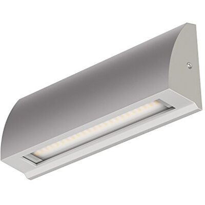 ledscom.de Aplique LED/luz de escalera SEGIN para exteriores, IP54, plano, downlight, gris mate, angular, 6,3 W, 630lm, blanco frío ledscom.de Aplique LED/luz de escalera SEGIN para exteriores, IP54, plano, downlight, gris mate, angular, 6,3 W, 630lm, blanco frío
