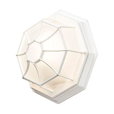Konstsmide Lámpara de Pared (27 x 13 x 27 cm, 1 Bombilla de 60 W, IP23, Aluminio Lacado), Color Blanco Mate Konstsmide Lámpara de Pared (27 x 13 x 27 cm, 1 Bombilla de 60 W, IP23, Aluminio Lacado), Color Blanco Mate