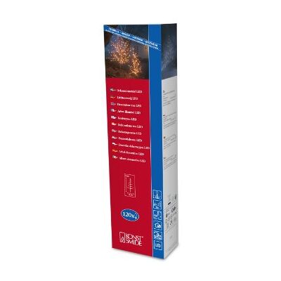 Konstsmide Rama decorativa con luces LED (90 cm, 120 diodos blancos, transformador exterior de 24 V, cable marrón), color marrón Konstsmide Rama decorativa con luces LED (90 cm, 120 diodos blancos, transformador exterior de 24 V, cable marrón), color marrón