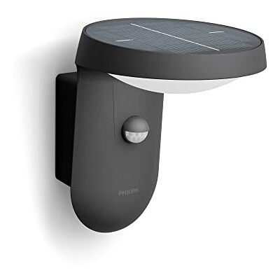 Philips Aplique exterior de pared Tyla 18W Luz Neutra 4000k, con sensor de movimiento y alimentación solar, protección IP44 Philips Aplique exterior de pared Tyla 18W Luz Neutra 4000k, con sensor de movimiento y alimentación solar, protección IP44