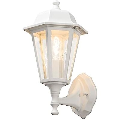 Konstsmide Lámpara de Pared (21 x 23 x 33 cm, se Incluye 1 Bombilla de 75 W, IP23, Aluminio Pintado), Color Blanco Konstsmide Lámpara de Pared (21 x 23 x 33 cm, se Incluye 1 Bombilla de 75 W, IP23, Aluminio Pintado), Color Blanco