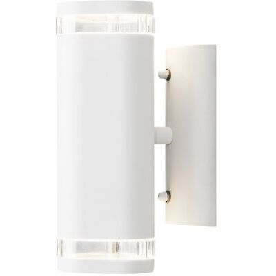 Konstsmide Modena Lámpara de Pared (Ancho: 9 cm x Largo: 14,5 cm x Alto: 23,5 cm, 2 Bombillas de 35 W, IP44, Aluminio Lacado), Color Blanco Mate Konstsmide Modena Lámpara de Pared (Ancho: 9 cm x Largo: 14,5 cm x Alto: 23,5 cm, 2 Bombillas de 35 W, IP44, Aluminio Lacado), Color Blanco Mate