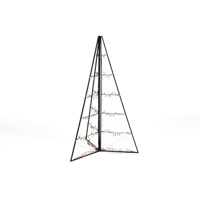 Konstsmide Pirámide LED 3D de metal plegable, incluye estacas, 171 diodos de color ámbar, 4,5 V, exterior (IP44), 2,4 W, cable negro – Konstsmide Pirámide LED 3D de metal plegable, incluye estacas, 171 diodos de color ámbar, 4,5 V, exterior (IP44), 2,4 W, cable negro –