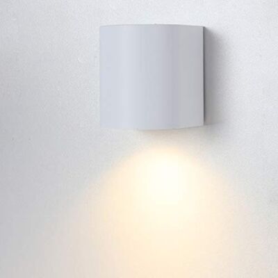 LUSSIOL Lazy S Aplique de pared (35 W), color blanco LUSSIOL Lazy S Aplique de pared (35 W), color blanco