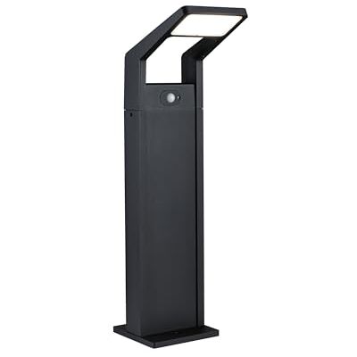 Paulmann Baliza LED Juntea, detector de movimientos, IP44, 585mm, 3000K, 11W, 900lm, 230V, antracita, aluminio, luminaria exterior Paulmann Baliza LED Juntea, detector de movimientos, IP44, 585mm, 3000K, 11W, 900lm, 230V, antracita, aluminio, luminaria exterior