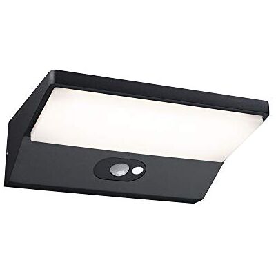 Paulmann Luminaria exterior LED, aplique exterior IP44 blanco cálido, incl. 1x7,4 W, luz exterior, gris oscuro, aluminio, lámpara jardín 3000 K Paulmann Luminaria exterior LED, aplique exterior IP44 blanco cálido, incl. 1x7,4 W, luz exterior, gris oscuro, aluminio, lámpara jardín 3000 K