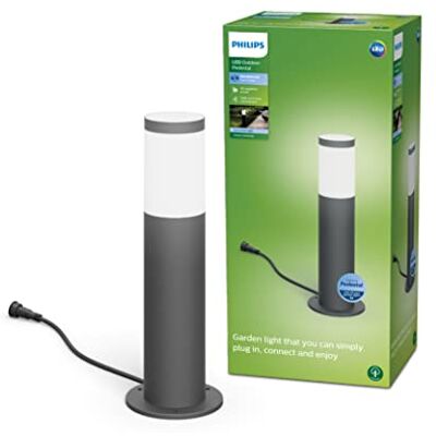 Philips Pedestal de exterior Utrecht 6W Luz Neutra 4000k, protección IP44, compatible con sistema Gardenlink Philips Pedestal de exterior Utrecht 6W Luz Neutra 4000k, protección IP44, compatible con sistema Gardenlink