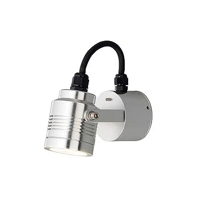 Konstsmide Monza Lámpara de pared (6 x 13 x 8 cm, 3 bombillas de 2 W, IP44, aluminio), color plateado Monza Lámpara de pared (6 x 13 x 8 cm, 3 bombillas de 2 W, IP44, aluminio), color plateado Konstsmide Monza Lámpara de pared (6 x 13 x 8 cm, 3 bombillas de 2 W, IP44, aluminio), color plateado Monza Lámpara de pared (6 x 13 x 8 cm, 3 bombillas de 2 W, IP44, aluminio), color plateado