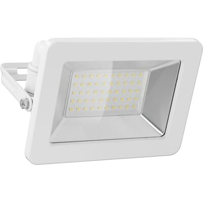 goobay 53878 Foco LED con detector de movimiento – Reflector LED de 10 W – Luz blanca neutra 4000 K – 850 lúmenes – Ángulo de haz de 100 grados – Grado de protección IP65 – Blanco goobay 53878 Foco LED con detector de movimiento – Reflector LED de 10 W – Luz blanca neutra 4000 K – 850 lúmenes – Ángulo de haz de 100 grados – Grado de protección IP65 – Blanco