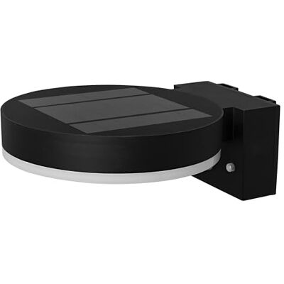 OSRAM Aplique solar de pared ENDURA Style, negro, acero inoxidable, IP44, sensor de movimiento y luz natural, funciona con energía solar, ideal para áreas al aire libre OSRAM Aplique solar de pared ENDURA Style, negro, acero inoxidable, IP44, sensor de movimiento y luz natural, funciona con energía solar, ideal para áreas al aire libre
